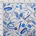 thumbnail image 3 of oneOone Cotton Flex Medium Blue Fabric Tool Fabric For Sewing Printed Craft Fabric By The Yard 40 Inch Wide, 3 of 4