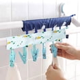 thumbnail image 4 of Solid Color Portable Fabric Clothes Hanger For Business Trips Foldable Clothes Drying Clip For Wardrobe Socks Hats Storage Clothes Clip, 4 of 6