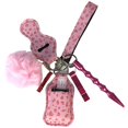thumbnail image 3 of Safety Keychain Set Portable Faux Leather Wristlet Keychain Pendant Keychain, 3 of 4