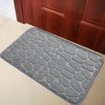 thumbnail image 1 of Yhmxh Bathroom Rugs 1pc Memory Foam Bath Rug Embossed Bathroom Mat Water Absorbent And Washable Bath Rugs, Non-Slip, Thick, Soft And Comfortable Carpet For Show Living Room Rug Bath Mat, 1 of 5