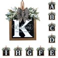 thumbnail image 1 of Front Door Decorations Alphabet Wreath Sign  Outdoor Hanging Decoration  11.8”*11.8”, 1 of 3