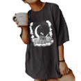 thumbnail image 1 of T-Shirt Surdimensionné pour Femmes Tops Amples d'Été Manches Courtes, 1 of 6