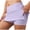 Purple, variant on BLVB Women's Athletic Skort with Built-In Shorts Tennis Skirt Crossover Waist Side Slit Workout Golf Yoga Shorts