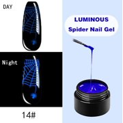 mtvxesu Nail Polish Nail Luminous Spider Gel Nail Polish Neon Fluorescent Effect Gel 8ml Sale