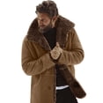 thumbnail image 2 of LOVZFMLL Jackets for Men's Casual Winter Casual Solid Color Coats Long Sleeve Button Overcoat Jacket, 2 of 7