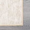 thumbnail image 4 of GlowSol 9'x12' Washable Rugs for Living Room Bedroom Modern Abstract Solid Area Rug Non-Slip Low Pile Rug Soft Foldable Accent Rug, Beige, 4 of 7