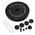 thumbnail image 1 of ZLight Pool Solar Powered Fountain Backyard Courtyard Landscape Birdbath Pond Water Sprinkler Decoration 16cm Diameter Black without Stick, 1 of 6