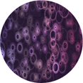 thumbnail image 1 of Ahgly Company Machine Washable Indoor Round Transitional Deep Purple Area Rugs, 6' Round, 1 of 7
