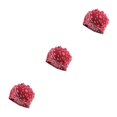 thumbnail image 3 of serony Tuque Bonnet Hijab Pré-Noué Foulard Turban Bandeau Accessoires Bonnet Fleur Rouge Ensemble de 3, 3 of 6