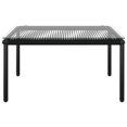 thumbnail image 3 of vidaXL 6 Piece Garden Lounge Set with Cushions Black PVC, 3 of 5
