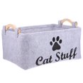 thumbnail image 4 of Pet Toy Storage Bin Dog and Cat Accessory Felt Basket Chest Organizer Container, 4 of 7