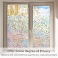 thumbnail image 4 of Window Privacy Film, Rainbow Window Clings, 3D Decorative Window Vinyl, Stained Glass Window Decals, Static Cling Window Sticker Non-Adhesive, 4 of 8