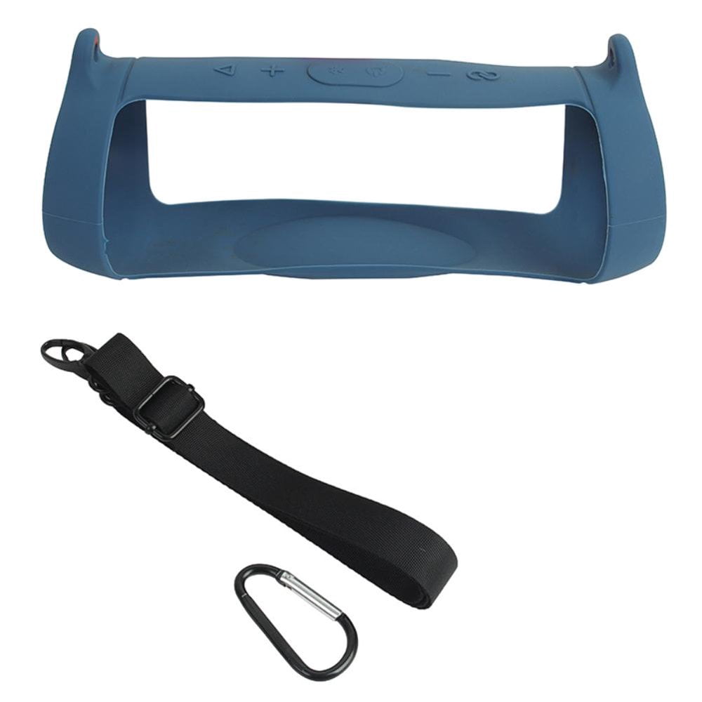 Étui en Silicone Compatible pour Haut-Parleur Bluetooth JBL Charge 5 Sac de Rangement Antichoc Pochette Protectrice Portable