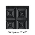 thumbnail image 1 of FASÄDE Miniquattro Decorative Vinyl Backsplash Panel in Brushed Onyx (6X6 Inch Sample), 1 of 5