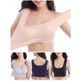 thumbnail image 4 of Women Comfortable Bra Plus Size Wirefree Soft Lightweight Tank Tops Sleep Bras, 4 of 7