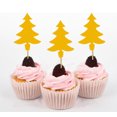 thumbnail image 1 of Darling Souvenir Christmas Tree Cupcake Toppers Dessert Decorations - Pack Of 20, 1 of 6