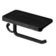 thumbnail image 3 of Vintage Toilet Paper Holder Bathroom Metal Roll Tissue Rack Wall-Mounted Retro Phone Towel Shelf, 3 of 9