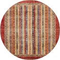 thumbnail image 1 of Ahgly Company Indoor Round Abstract Red Abstract Area Rugs, 7' Round, 1 of 6