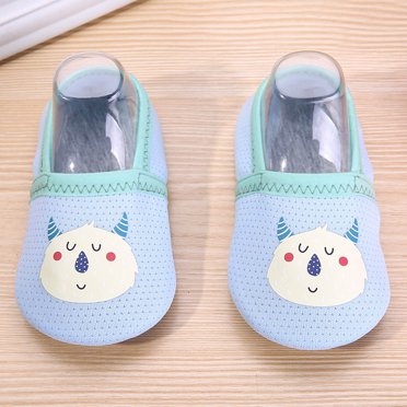 LSLJS Spring Summer Baby Socks Floor Socks Anti-skid Cool Insulation Indoor Soft Soled Shoes Socks, Baby Socks( Gray, 6-12 Months )