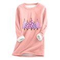 thumbnail image 2 of Meihcang Chandails en Molleton pour Femmes Grande Taille Graphique Arbre de Noël Col Rond Chandail d'Hiver Chaud Doublé Sherpa, 2 of 4