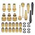 thumbnail image 2 of ZLight BRASS ADAPTOR PRESTA for SCHRADER BICYCLE VALVE CONVERTER PUMP 32pcs BIKE 32 pcs, 2 of 6