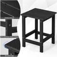 thumbnail image 2 of Gymax 2PCS 14'' Patio Adirondack Side Table HDPE Square Weather Resistant Garden Black, 2 of 5