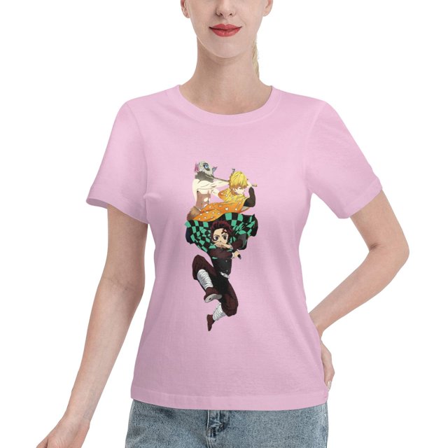 Women's Basic Short Sleeve T-Shirt Demon Slayer