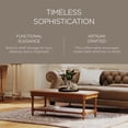 thumbnail image 3 of Maven Lane Pullman Table Basse Rectangulaire Traditionnelle en Bois, Fini Naturel Vieilli, 3 of 6