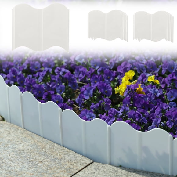 White Garden Edge Border Decoration Garden Fence Flower Bed Border Is Suitable For Terrace Walkways And Courtyards