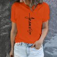 thumbnail image 1 of EGNMCR T-shirt de Pâques Manches Courtes pour Femmes Imprimé de Pâques Mode Printemps et Été pour Femmes Motif d'Impression de Pâques Col Rond T-shirt à Manches Courtes Haut/chemise T-Shirts pour Femmes, 1 of 7