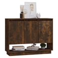 thumbnail image 2 of vidaXL Sideboard Smoked Oak 97x31x75 cm Engineered Wood, 2 of 5