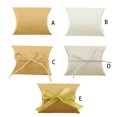 thumbnail image 2 of relayinert 50pcs Paper Pillow Case Gift Box Wedding for Candy Storage Bag Boxes Jewelry Crafts Gift Small Gifts Container Yellow Pillow Case, 2 of 5