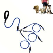 Sentmoon Dog Leash for Large Dogs Leash for Small Dogs Eash Main Lead Rope With Padded Handle Two Detachable Leash Splitters Heavy-Duty Clip for Car Travel