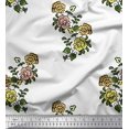 thumbnail image 1 of Soimoi Rayon Fabric Leaves & Floral Block Fabric Prints by Yard 42 Inch Wide, 1 of 3