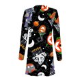 thumbnail image 4 of Honganda Women Halloween Printed Pattern Cardigan, Long Sleeve Loose Coat, 4 of 6