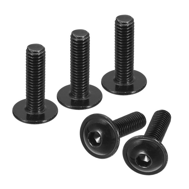 Unique Bargains Flanged Button Head Socket Cap Screws, 50 Pack M5x18mm 304 Stainless Steel Bolts
