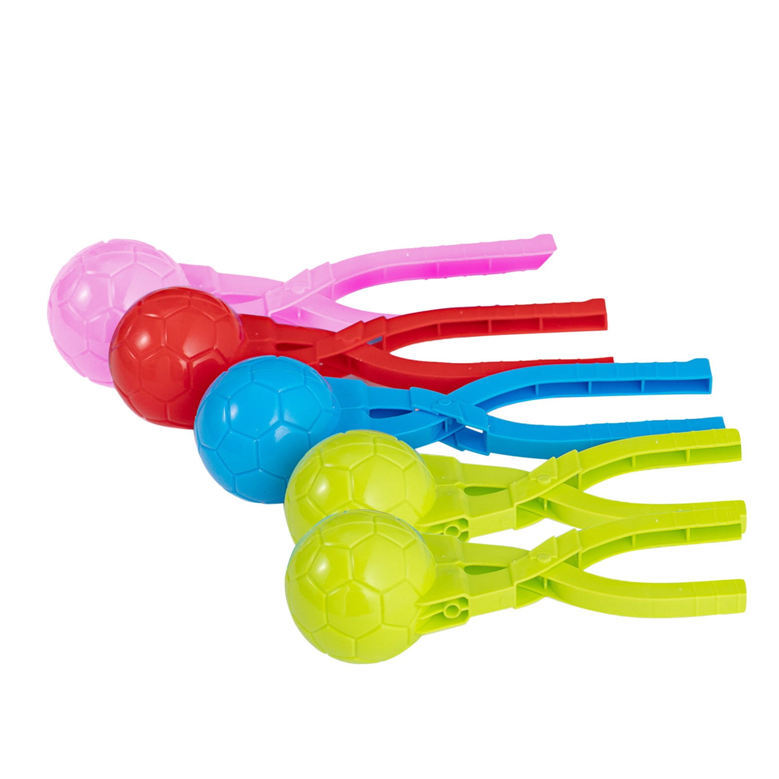 5pcs Children Play with Snow Tools Snowball Clamp Set Plastic 3D Maker for Winter Outdoor Sports