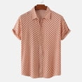 thumbnail image 2 of RKSTN Chemise pour Homme Plage Hawaïenne Décontractée Chemise à Pois Col Rabattu Blouse à Manches Courtes Hauts, 2 of 9