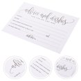thumbnail image 4 of KAKOWELY Cartes de Bénédiction de Mariage 50 Pcs Cartes de Table de Mariage Inscriptibles Cartes de Bénédiction Banquet Cartes de Note de Table Fournitures de Mariage Cartes de Vœux Mr et Mrs, 4 of 5