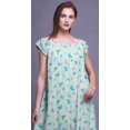 thumbnail image 2 of Bimba Robe Longue Maxi Imprimée pour Femmes en Rayonne, Vêtements de Nuit à Manches Courtes, 2 of 4