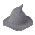 thumbnail image 2 of SDNall Halloween Witch Hat With Pointed Top Party Funny Knitted Wool Hat, 2 of 9