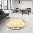 thumbnail image 3 of Ahgly Company Indoor Rectangle Abstract Pastel Yellow Oriental Area Rugs, 3' x 5', 3 of 6