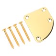 thumbnail image 2 of Guitar Neck Plate, Lightweight Anti Scratch Electric Guitar Neck Plate Set Gold 4 Hole  For Music Class, 2 of 8