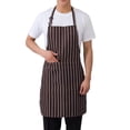 thumbnail image 1 of Adult Apron Striped Chef Waiter Apron Kitchen Cook With 2 Apron Pockets, 1 of 8