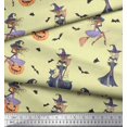 thumbnail image 2 of Soimoi Rayon Fabric Magic Potion,Bat & Witch Halloween Decor Fabric Printed Yard 42 Inch Wide, 2 of 3