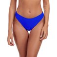 thumbnail image 4 of Ocean Blues Women's High Leg Bikini Bottom Mid Rise Swim Bottom Cheeky Royal Blue Bathing Suit Bottom, Size XL, 4 of 7