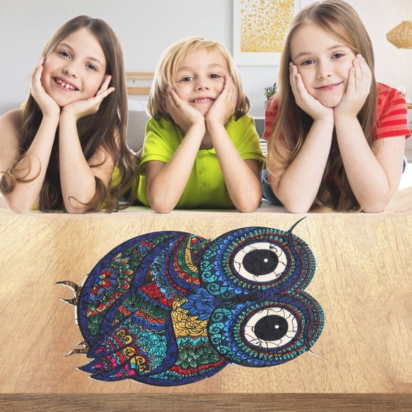 Wooden Puzzle Unique Shape Pieces 3D Animal Puzzle Gift for Adults and Kids