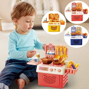 Viflosae jouer des ensembles de nourriture pour les enfants Cuisine Apprentissage précoce Educationnel Jeu d'enfants Kitchenette Jeu Simulation Induction Cuisinière Ustensiles de cuisine Ustensils de cuisine Table Garçons et Jouets de fille