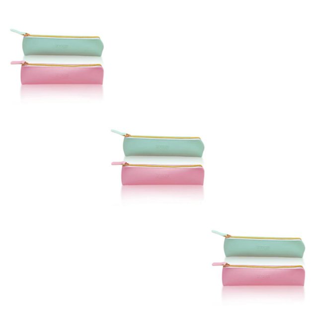 Youkk 2pieces Wide Application Leather Pencil Pen Case Sturdy And Durable For Organized Storage 3Set