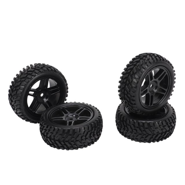 Ensemble de Pneus de Voiture RC, Roues de Voiture RC 4PCS en Plastique pour le Remplacement